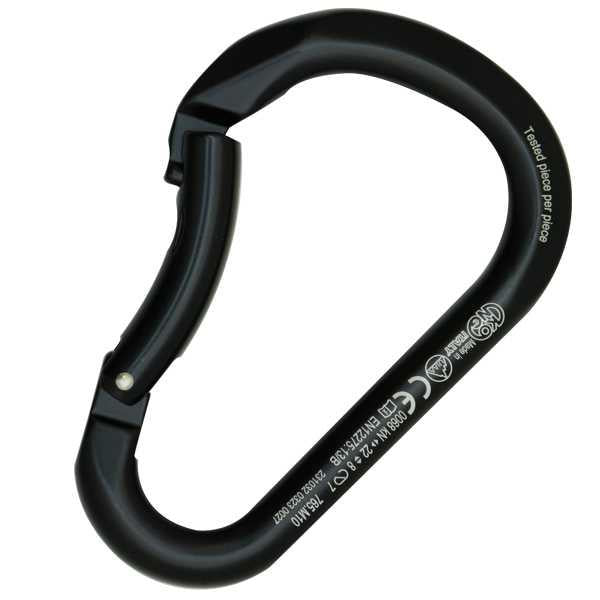 paddle bent gate carabiner for ab strap cable machine